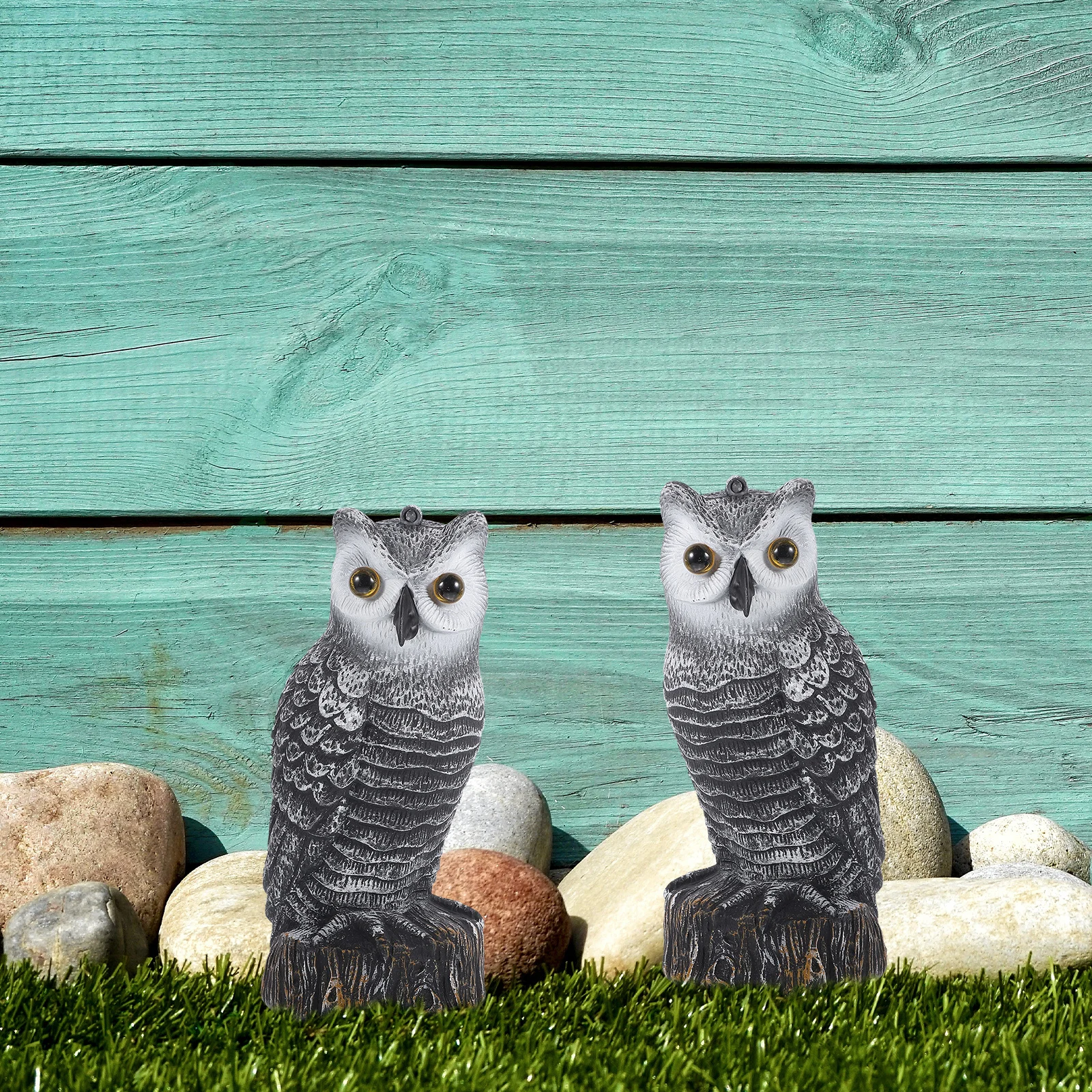 

Simulated Owl Ornaments 28x12x14cm Red Brown Small Plastic Figurine Garden Decoration Bird Deterrent Yard Outdoor Statue