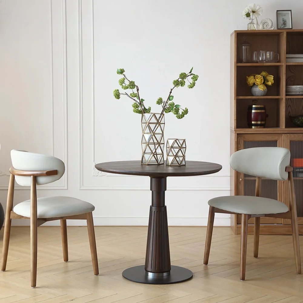 

Лучший выбор продуктов 35,5 дюйма, круглый современный обеденный стол середины века, экономия места, обеденный уголок, стол для отдыха для мебели от 2 до 4 человек