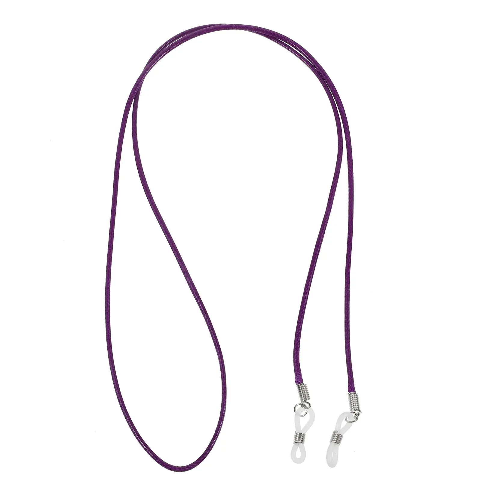 

Eyeglasses Chain Accessories Adjustable Silicone Ends Metal Coils Kids Beaded Cord Holder Lanyards Wax Eyeglass Simple Fashion