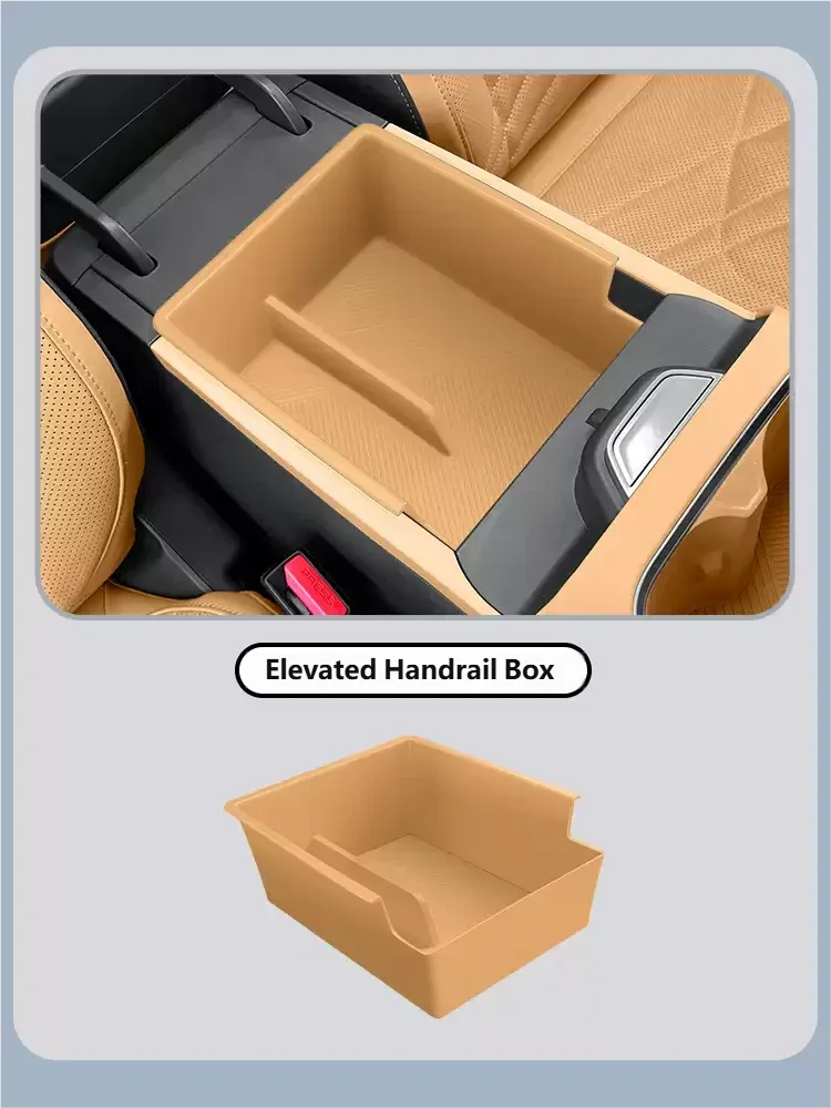

For Geely Galaxy Starship 7 EM-i Geely EX5 EM-i 2026 Armrest Box Storage Box Deepened Type Car Interior Organizer Container