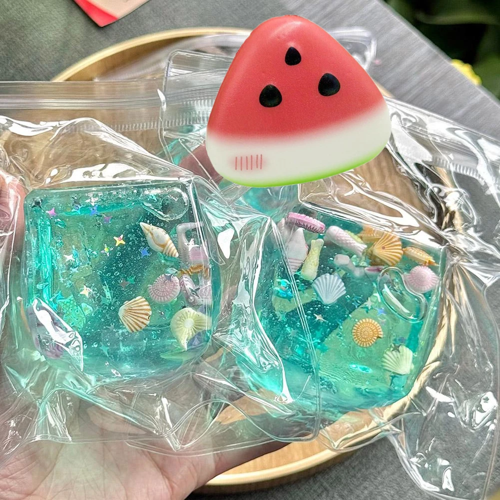 Juguetes Sensoriales Antiestrés Squishy Ocean Blocks, Bolas de Agua de Maltosa para Aliviar la Ansiedad y el Estrés, Juguetes Fidget para Autismo, Regalos al por Mayor