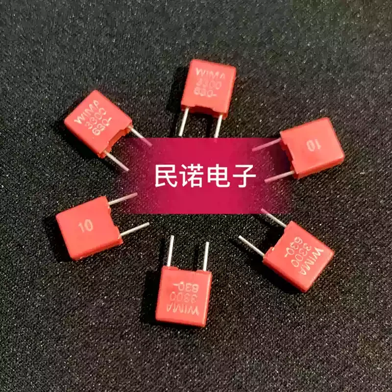 10-100pcs new Weima capacitor WIMA MKS2 630V 0.0033UF 630V 332 3300PF with a pin spacing of 5mm