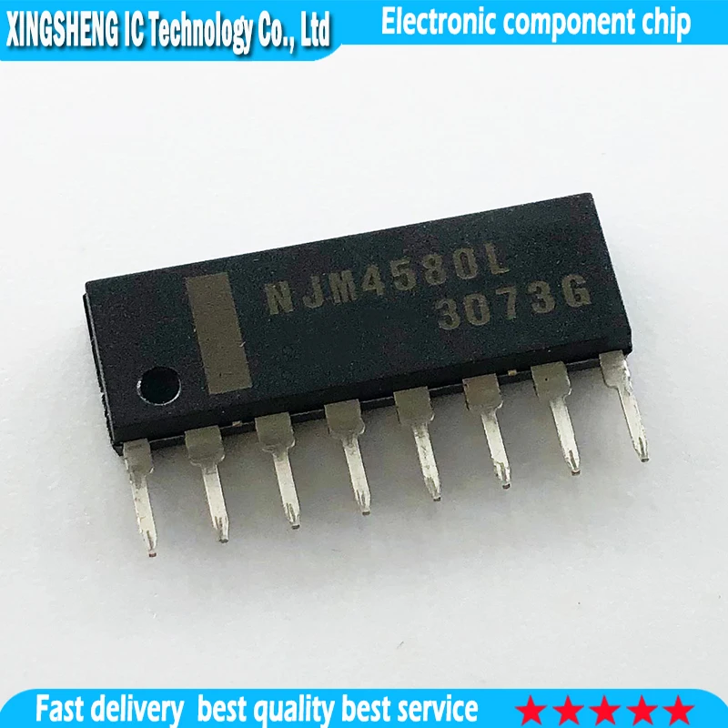 5pcs/lot NJM4580L SIP-8 NJM4580 In Stock