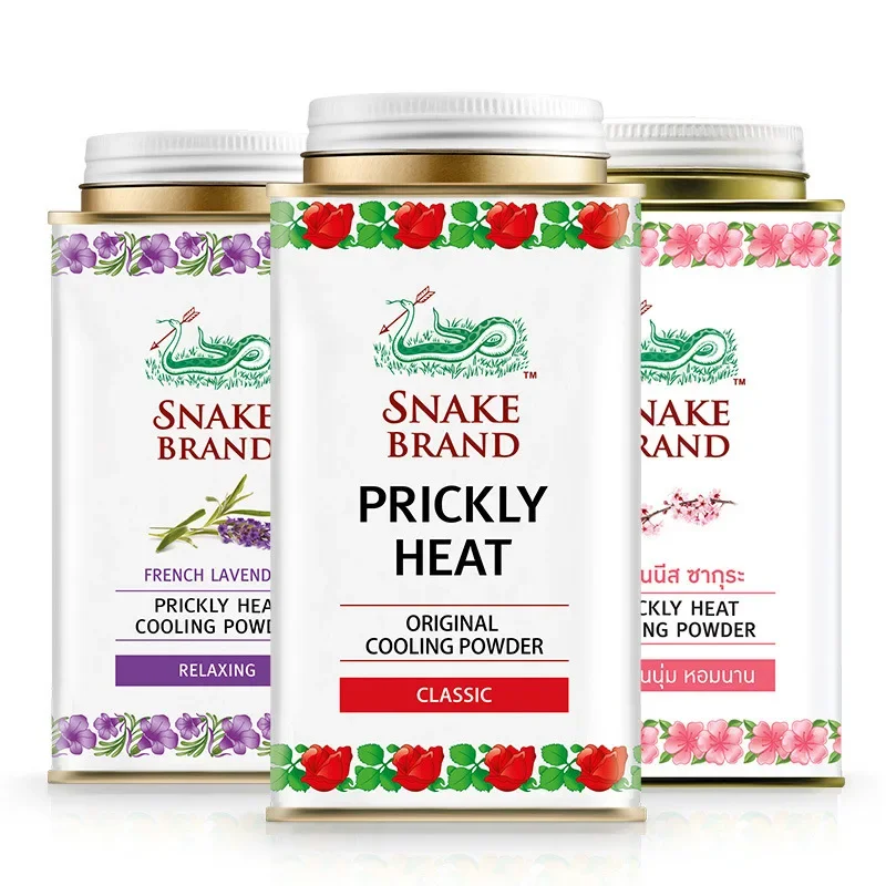 Snake brand snake powder talco polvere di calore pungente bambini adulti antitraspirante e pungente rimozione del calore pelle fresca