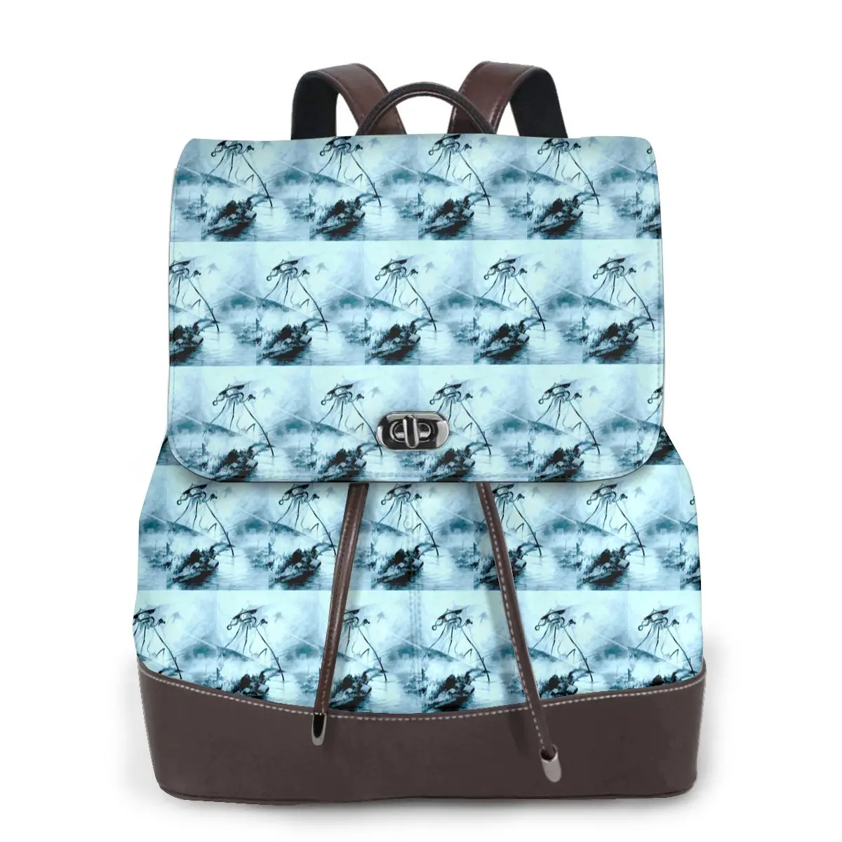 War Of The Worlds Tripod Bookbag School Student Bags Hiking Travel Daypack for Women Fashion Derma Backpack