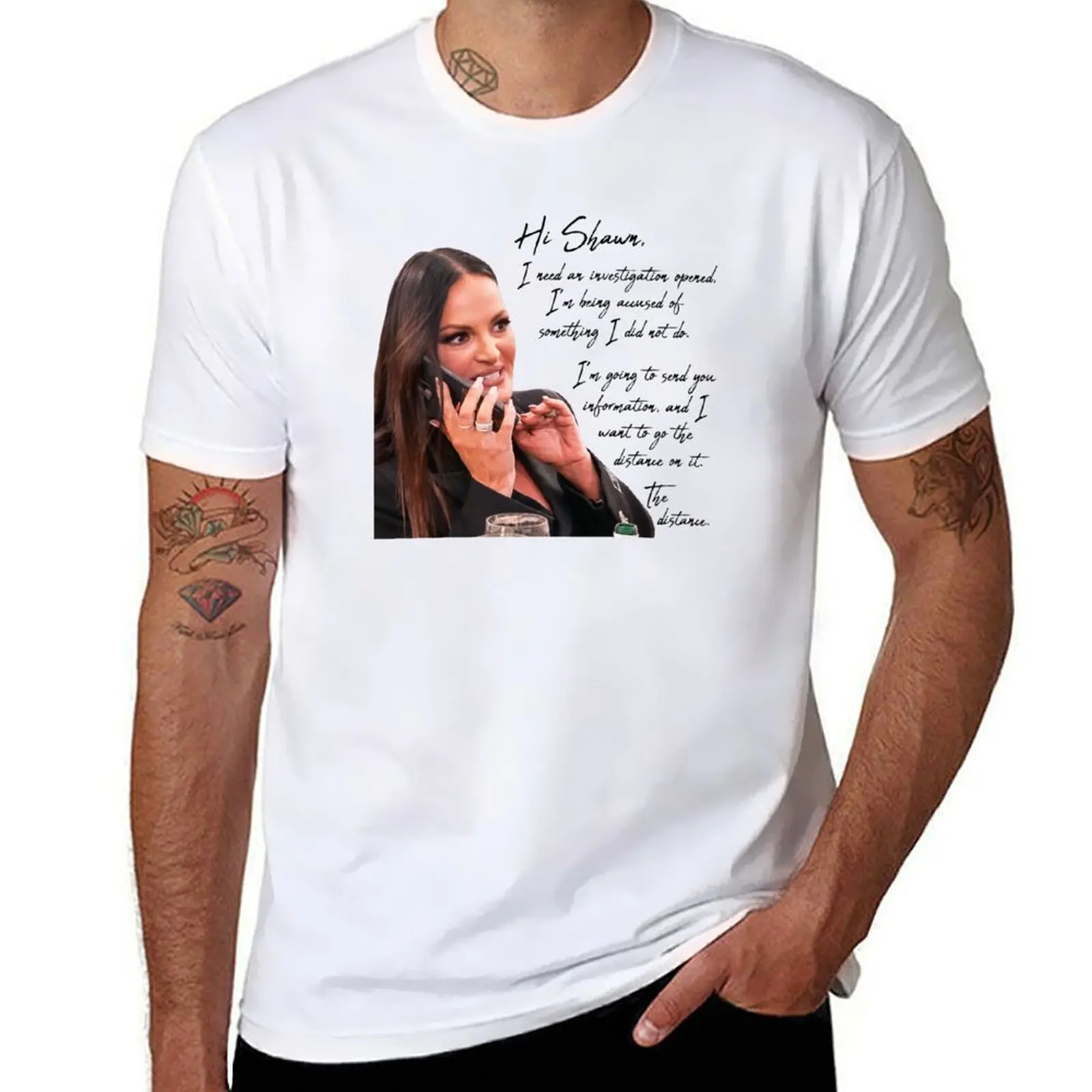 

lisa barlow i want to go the distance on it the distance T-Shirt t shirt man designer man t shirt designer T-shirt