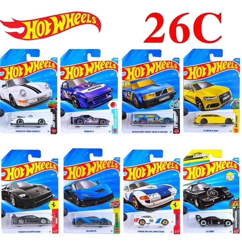 

Оригинальный чехол Hot Wheels 1/64 Mainline Series 2026 C FERRARI BENZ Porsche Bentley, коллекционный игрушечный автомобиль, литой под давлением автомобиль C4982