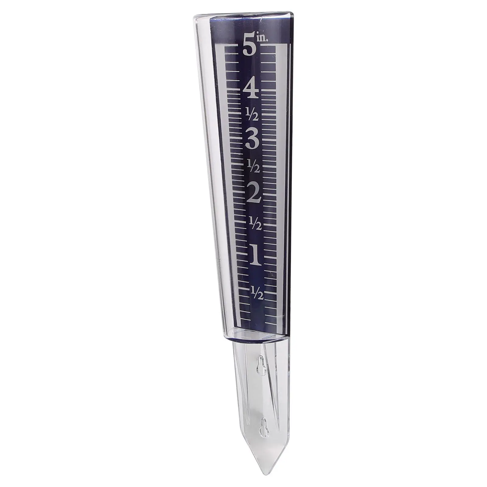 Transparent Rain Gauge for Outdoor Garden Lawn Farming Use Accurate Rain Measuring Tube Clear Round Design Plastic Weather