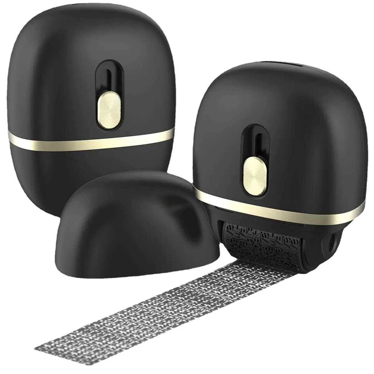 【New User-Coupon!】2pcs Identity Protection Roller Stamp with 4 Printing Oil for Identity Theft Protection ID Blockout Privacy &