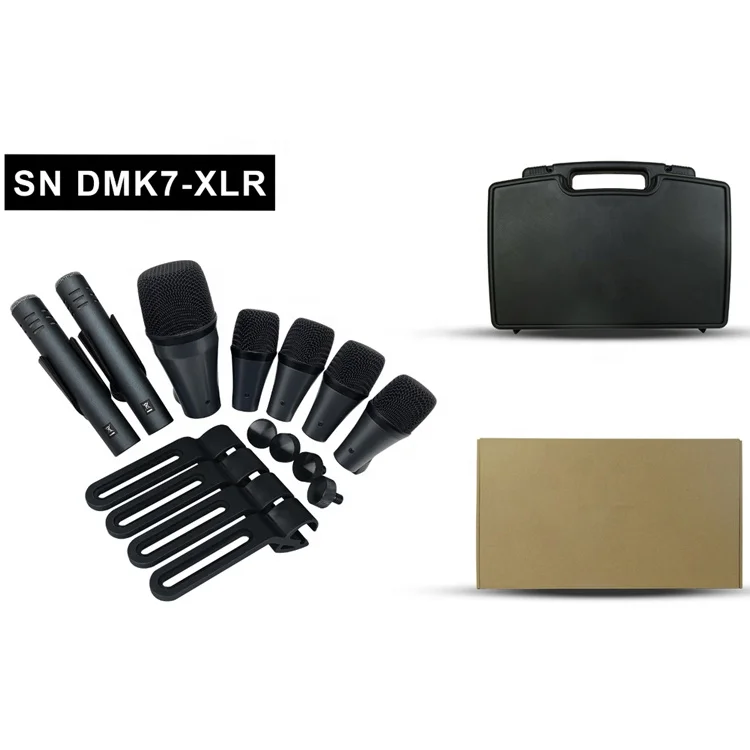 

DMK7 Professional Wired Drum Microphone 7 Pcs Musical Instruments Microphone