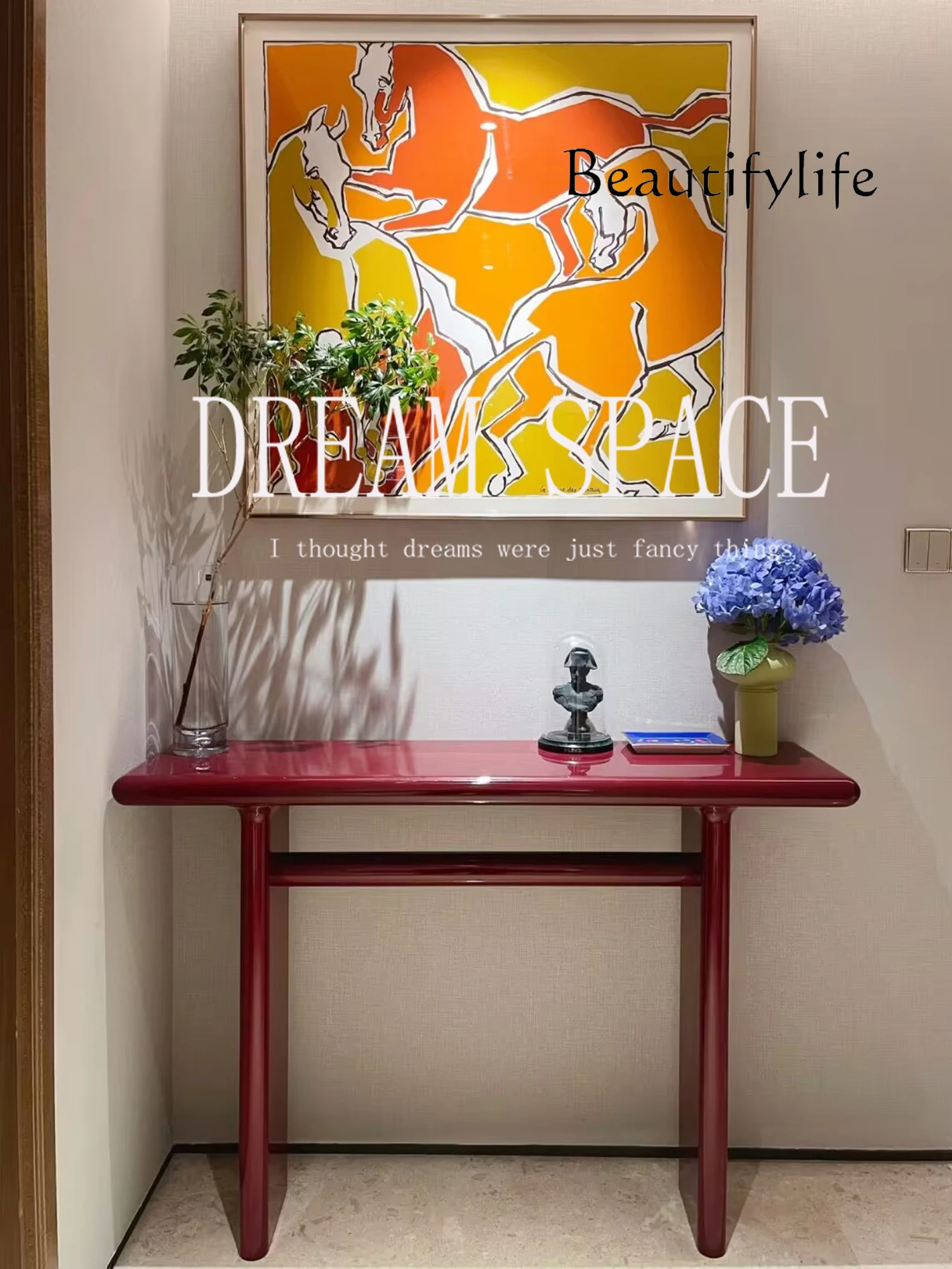 

Italian minimalist entrance table, home minimalist entrance door designer, Nordic aisle art decoration table