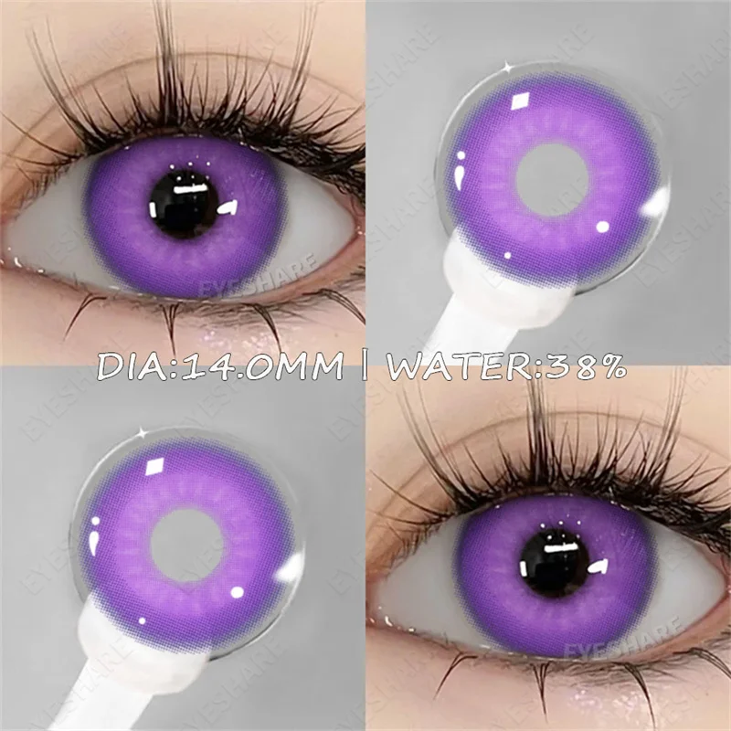 EYESHARE Gekleurde Contactlenzen voor Ogen 1 paar Blauwe Contactlenzen Paarse Lenzen Cosplay Roze Contactlenzen Jaarlijks Halloween Lenzen