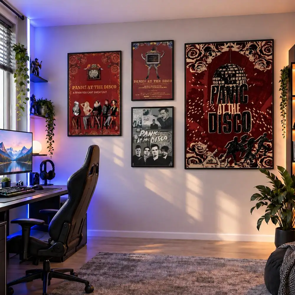 Band Panic At The Disco PATD Poster Wall Art PP Waterproof HD Self Adhesive Modern Home Decor Living Room Apartment Gift