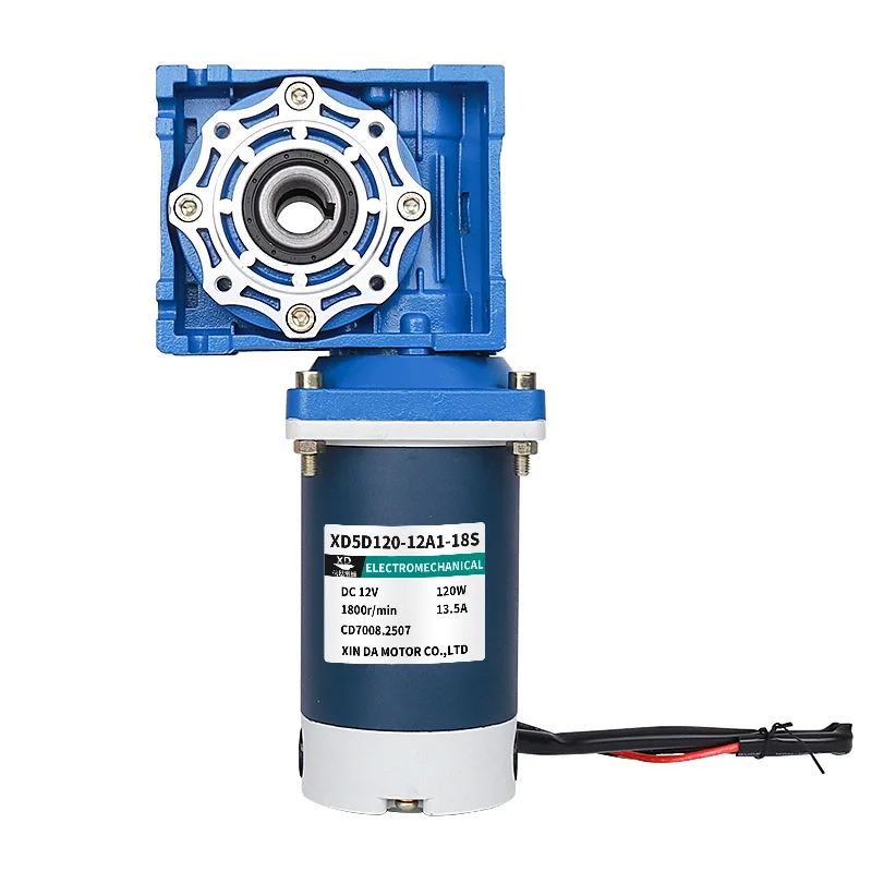Speed Regulating Motor 120W DC Gear Motor RV40 Power-off Self-locking Large Torque 12V24V Micro Motor