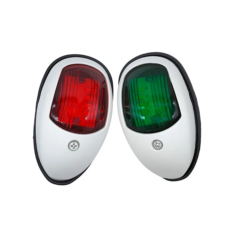 2Pcs DC 10-30V Waterproof Boat Navigation Light Green and Red Marine LED Starboard and Port Side Light for Boat Yacht