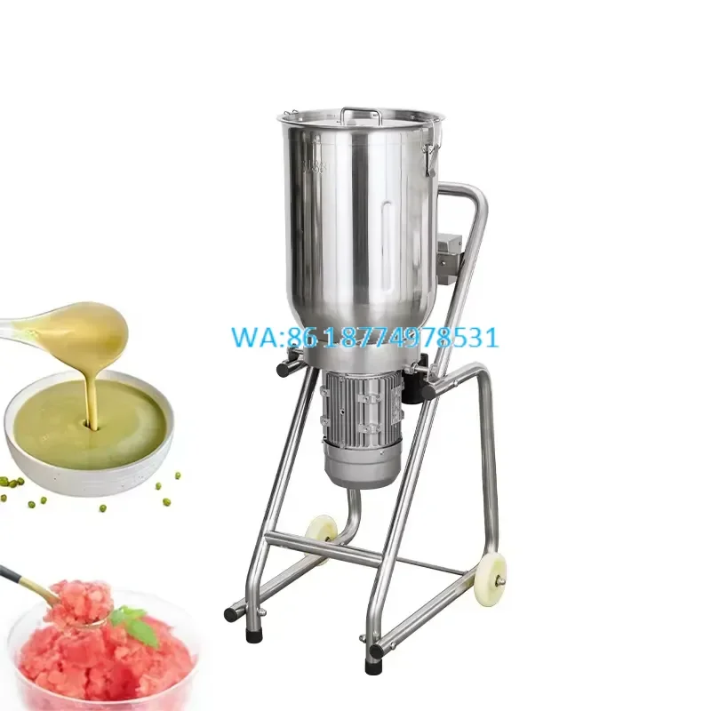 Wmwmnu Heavy Duty Commercial Blender High Speed Tilting Food Mixer Stainless Steel Easy Discharge Smoothie Ice Slush