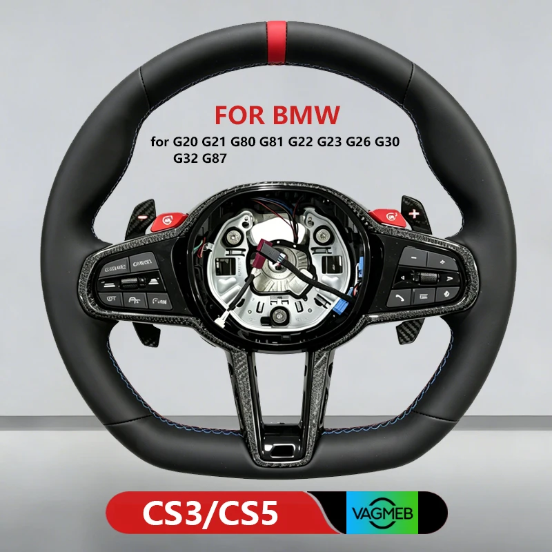 

Full Leather Sports Steering Wheel for BMW G30 G32 G80 G82 G01 G02 G05 G06 G15 G20 G21 G22 G26 M3 M5 F44 F82 F90 Car Accessories