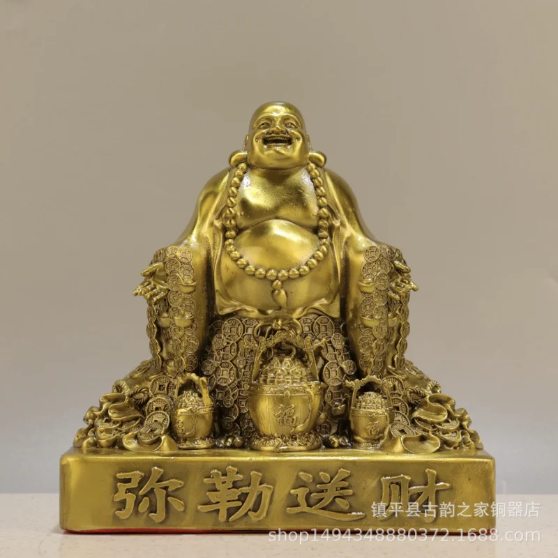 Statue for Wealth Attraction, with a Big Belly, Laughing Maitreya Buddha