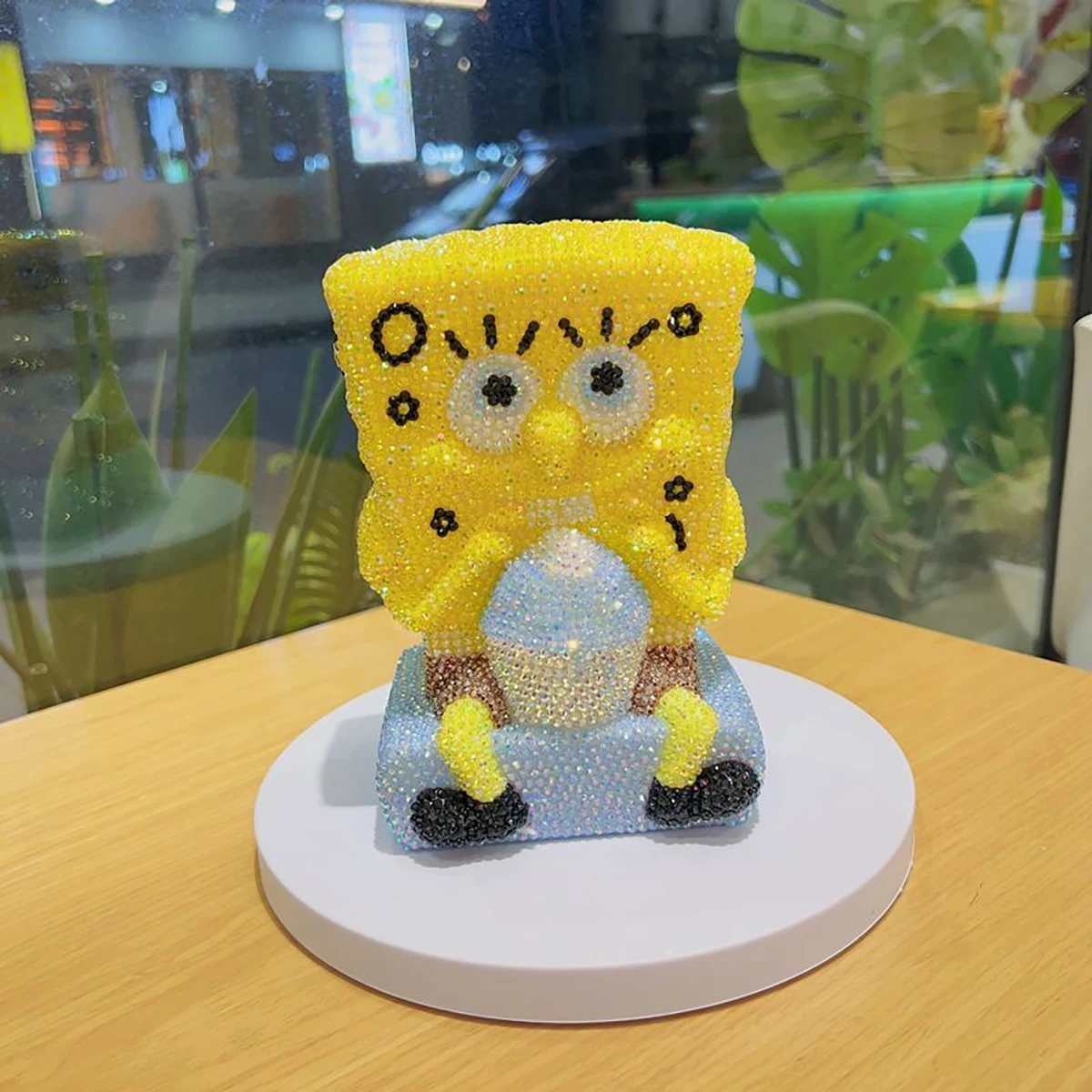 Tirelire en diamant ornée de personnages de dessins animés Bob l'éponge et Patrick, cadeau d'anniversaire pour enfants, souvenirs, nouvelle arrivée