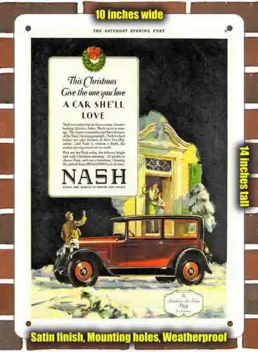 Metal Sign - 1928 Nash Standard Six 2-Door Sedan- 10x14 inches