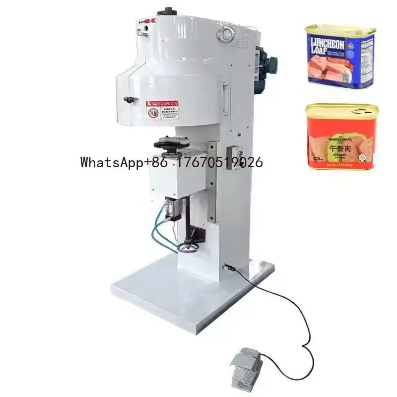 2026-Good Quality Can Seamer Manual Tin Closing Machine Can Sealer Canning Machinery Semi Automatic Square Can Sealing Machine
