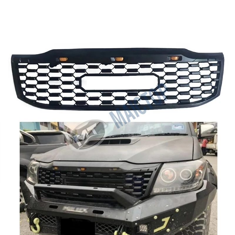 

Modification MAICTOP Car Accessories Modified Front Bumper Grille for Hilux Vigo 2012 Grill Calandre De Voiture