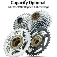 Vg Sports Bicycle Spinning Flywheel 5/6/7/8/9/10/11 Speed Bicycle Threaded Freewheels 14-28T 13-28/32T 11-32/36T Discs