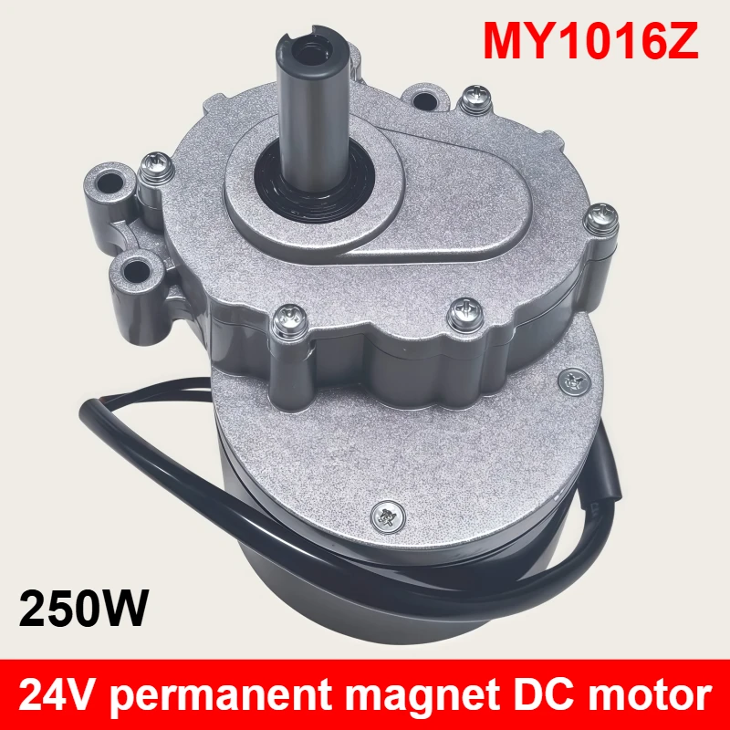 250W High-power Permanent Magnet DC Low-speed Motor for Electric Wheelchair Vehicle Motor Accessory MY1016Z Bicycle Metal Motor