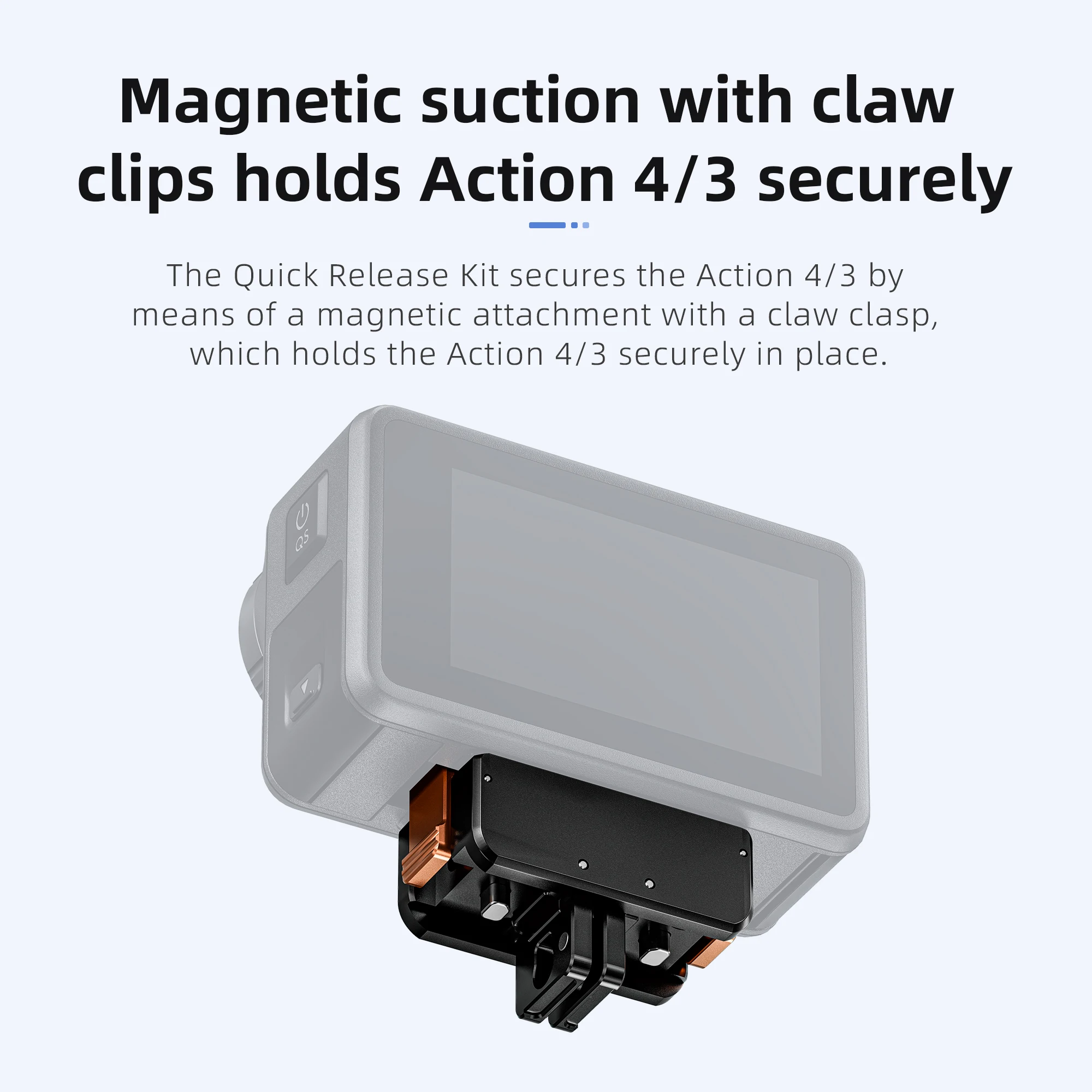 

For DJI Osmo 360 Foldable Magnetic Adapter Mount for DJI Osmo Action 5 Pro Action Camera Accessories Quick Release Base