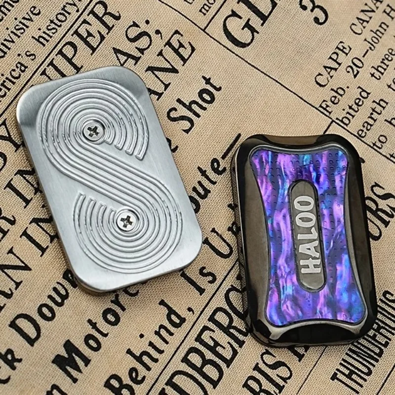 Cursore meccanico rotante Fidget Spinta magnetica Moneta EDC Lega metallica Alleviare lo stress Giocattolo sensoriale Adulti Anti ansia