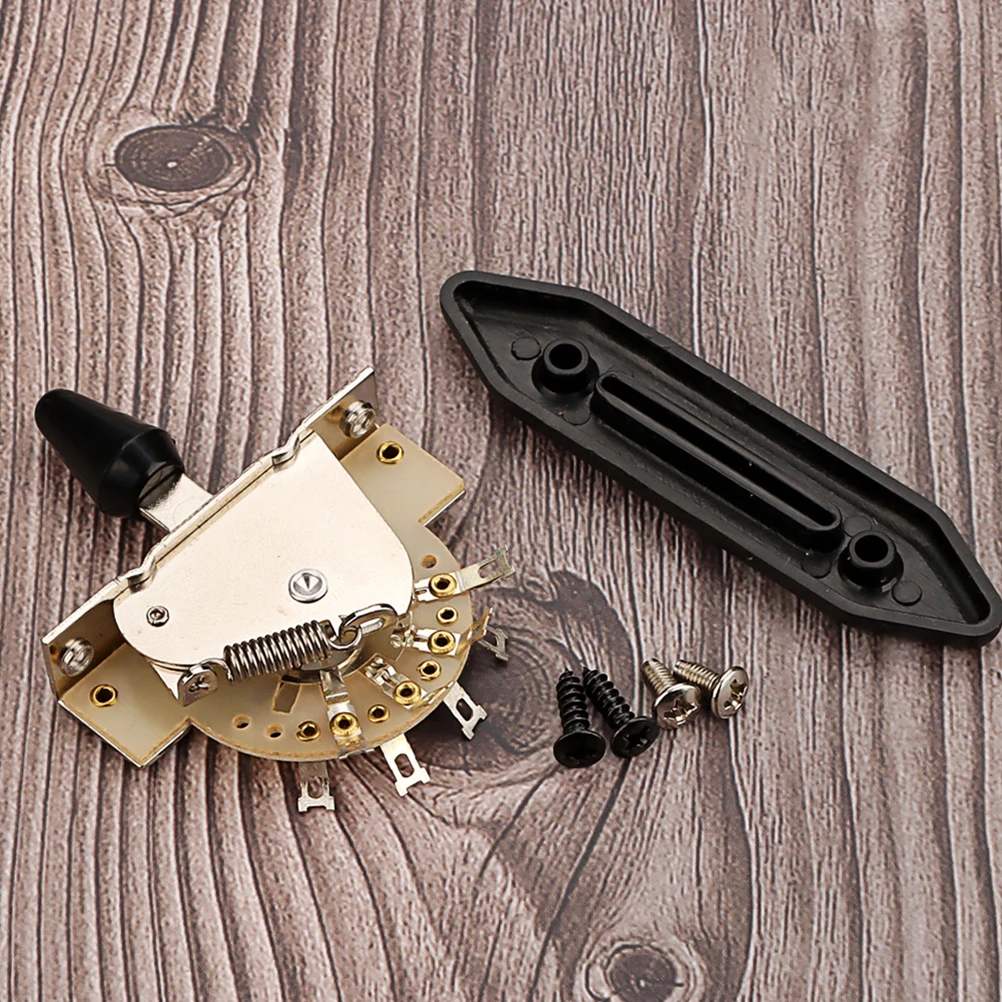 

Guitar Switch Accessories Electric 5-way Toggle Guard Plate Alloy Pickup Selector