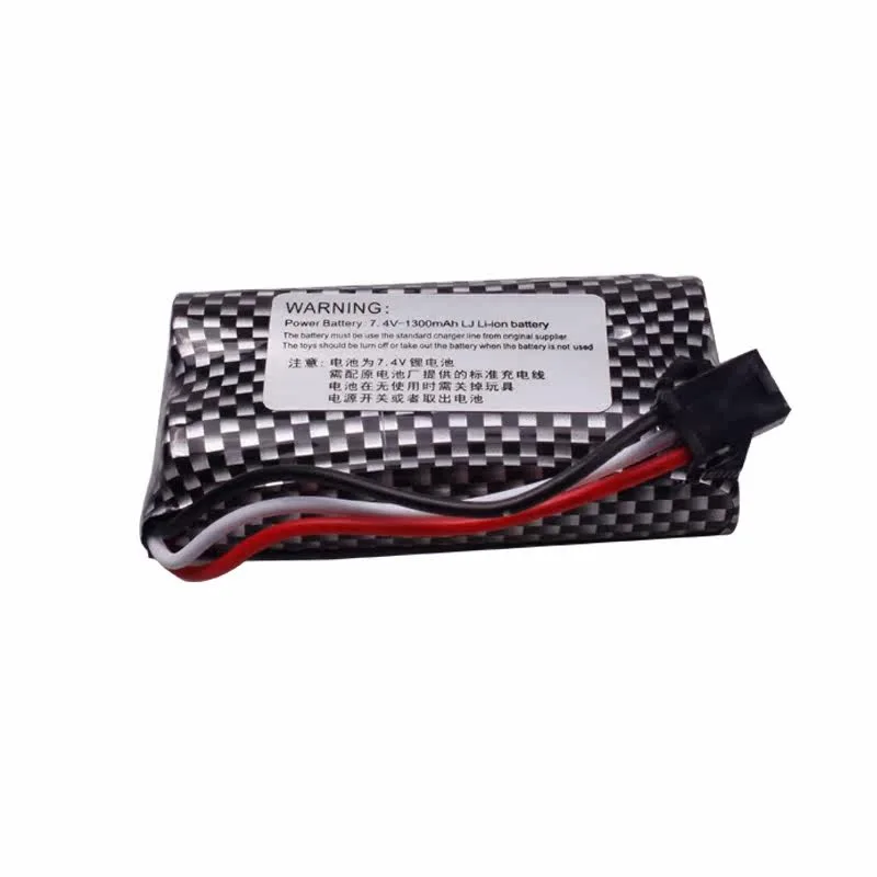 7.4V 1300mAh twist car gesture remote control climbing deformation car battery SM-3P plug universal
