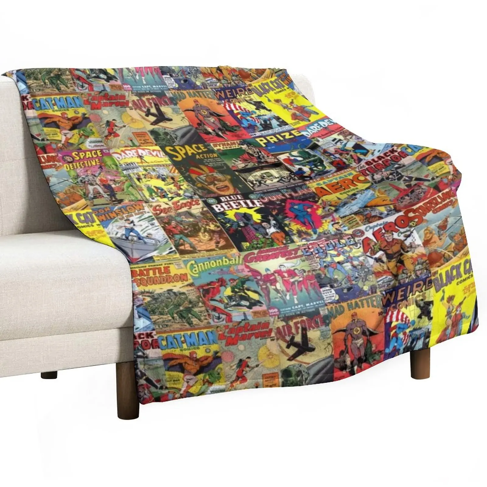 

Comic Book Collage II Throw Blanket Blanket For Sofa bed plaid