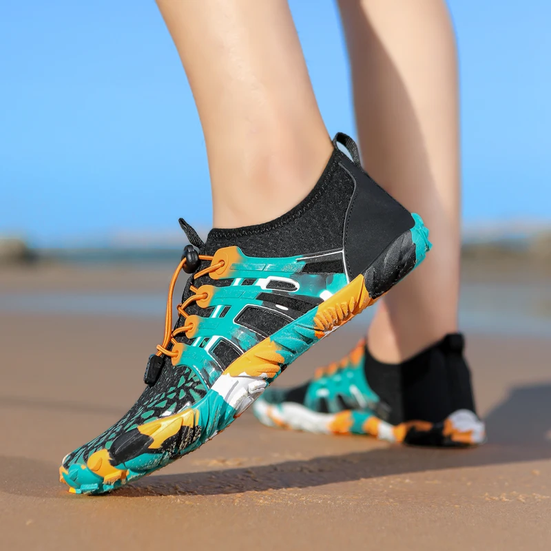 Buty wodne do tenisa plażowego buty z palcami mężczyźni Sneaker wodny buty na plażę kobieta pływanie buty na plażę buty do wody dla dzieci