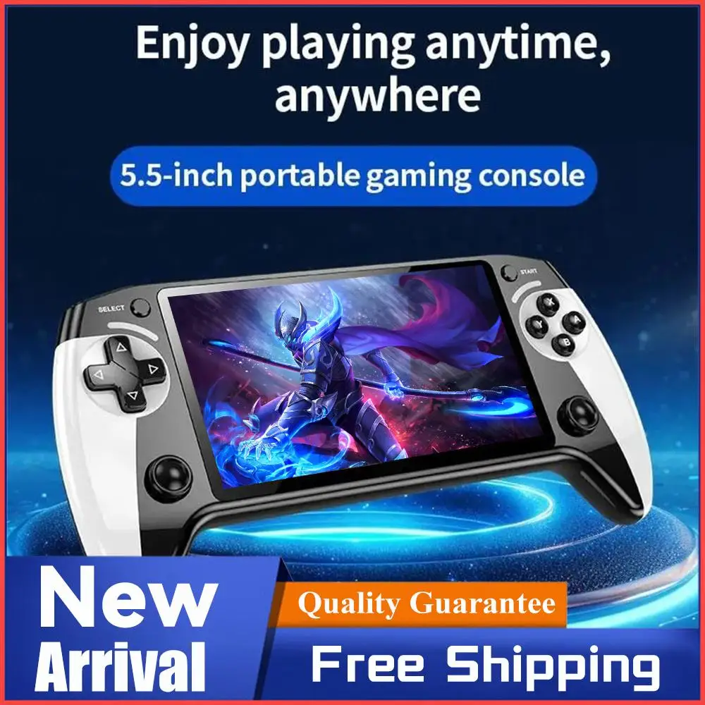 

Портативная игровая консоль X9 в стиле ретро, 5,5-дюймовый HD IPS-экран, 20 000 игр, 64GBTF, ТВ-соединение, расширяемое хранилище для детей и взрослых