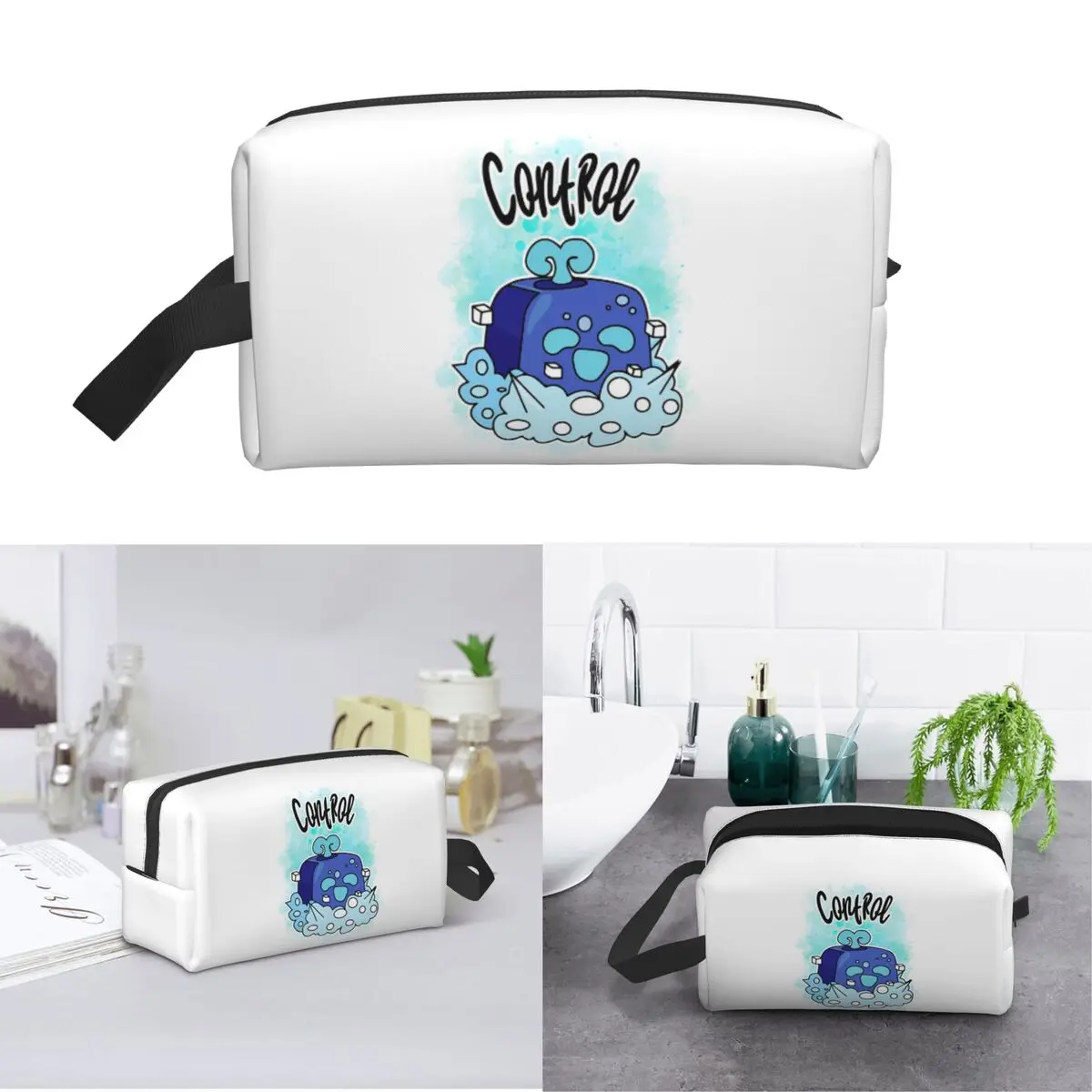 Control Blox Fruits Makeup Bag Cosmetic Organizer Storage Dopp Kit Toiletry Cosmetic Bag for Women Beauty Travel