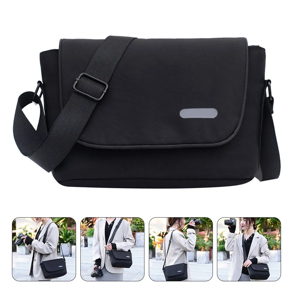 Camera Bag Compact Portable Nylon Travel Case Adjustable Shoulder Strap Lightweight Camera Carrying Case Protector for Dslr