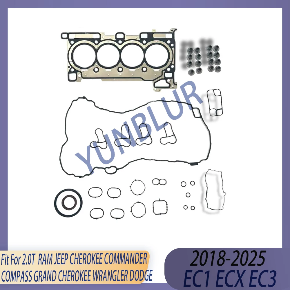 

Engine Full Gasket Set Fit 2.0 L T GAS EC1 ECX EC3 18-25 For JEEP CHEROKEE COMMANDER COMPASS GRAND CHEROKEE WRANGLER DODGE RAM