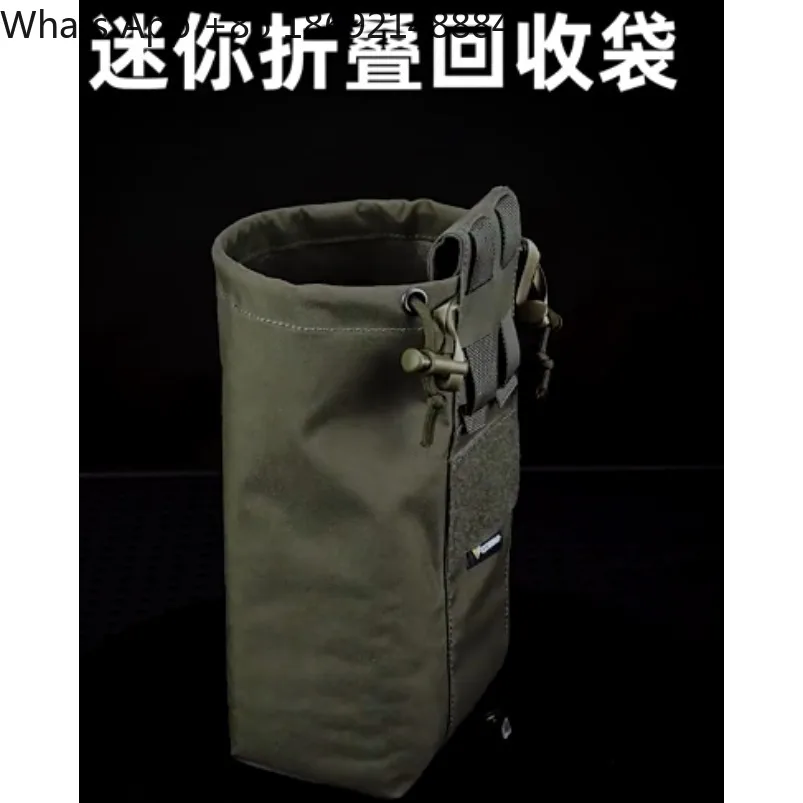 Small folding recycling bag waist seal, portable outdoor storage fanny pack.
