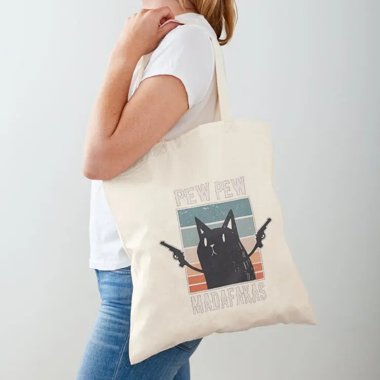 

Crazy Pewpew Cat Tote Bag personalized tote Lady bag shopper bag women