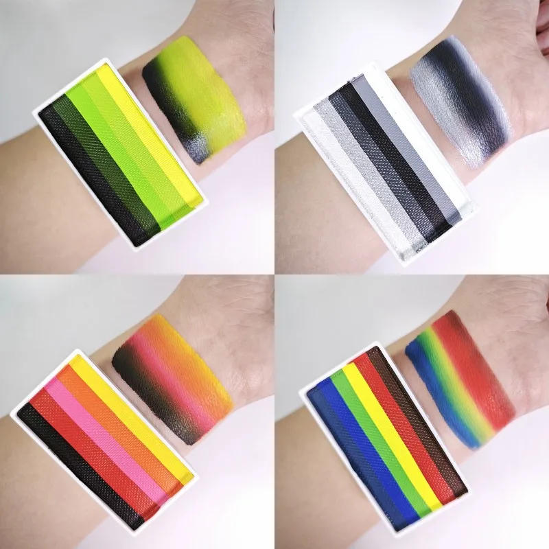 Hot selling 20g Rainbow Face Body Art Paint Non-Toxic Safe Halloween Christmas Party Facial Makeup Drawing Tattoo DIY Design
