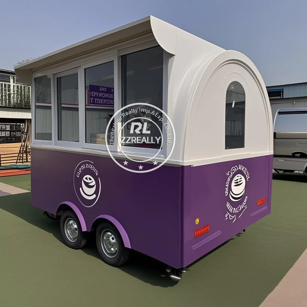 

Europe Standard Food Truck Trailer Coffee Equipment Sale Catering Mobile Equipped Custom Food Cart