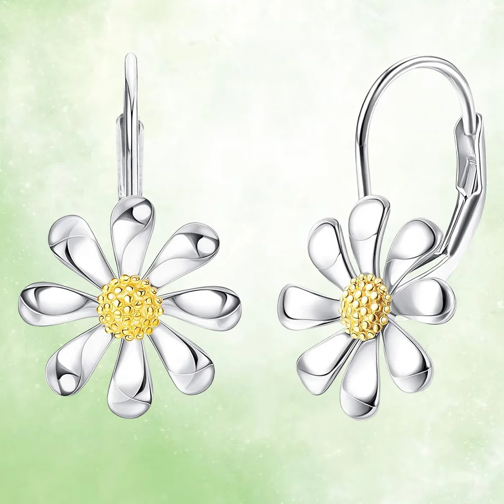 Elegant Daisy Drop Earrings, Valentine's Day Gift, Party Accessory Anniversary Party, Jewelry, Niche Style Hot List, Bestselling