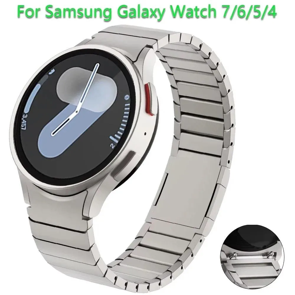 

Metal Stainless Steel Strap for Samsung Galaxy Watch 7 6 5 4 40mm 44mm No Gaps Magnetic Band 6Classic 43/47mm 5Pro 45mm Bracelet