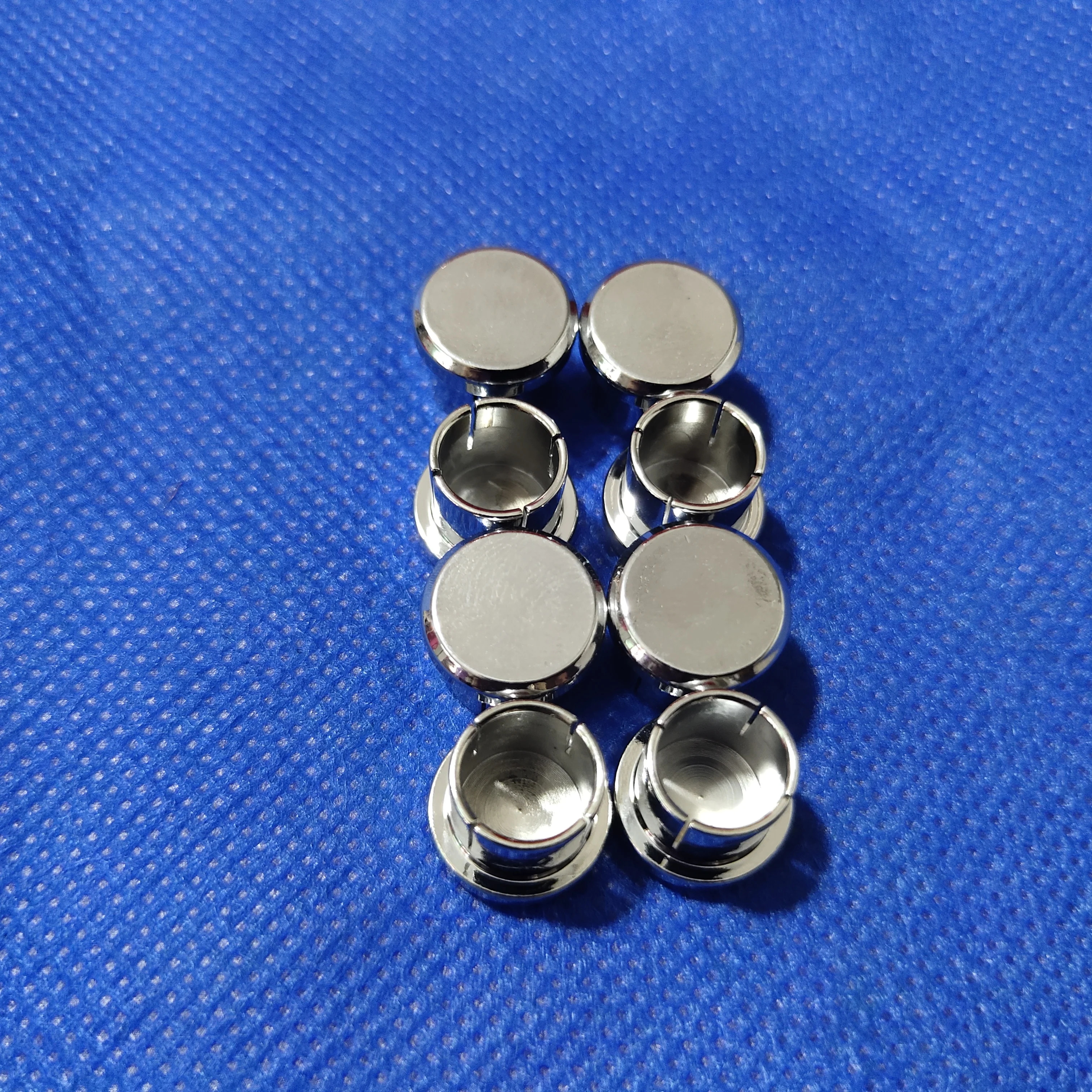 100Pcs OFC Plated Rhodium RCA Protective Cap Dustproof and Anti-oxidation non-magnetic Metal Protective Cover Protective Cap