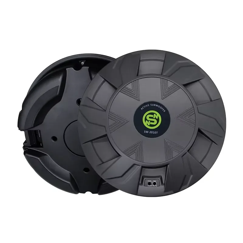 Sennuopu Professional Bass Monoblock Audio Spare Tire Subwoofer with Built-in Active Amplifier