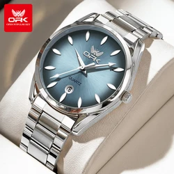 OPK 6038 Mens Watch Original Quartz Watch Waterproof Luminous Stainleess Steel Watches For Man Automatic Date Watch With Box