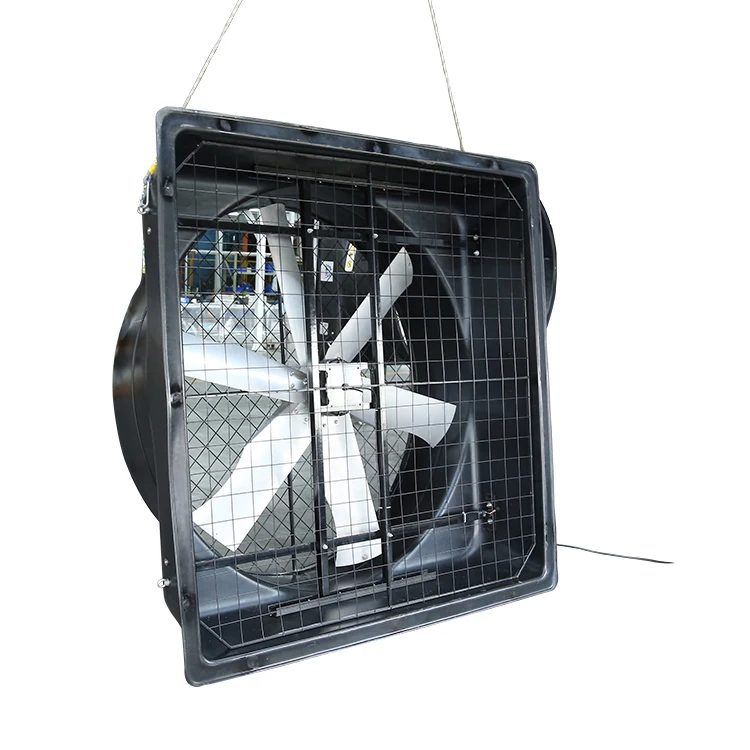 Weatherproof 38 Inch Industrial Exhaust Fan with Ball Bearing Electric Power UV Protected PE Frame and Sealed EC Motor