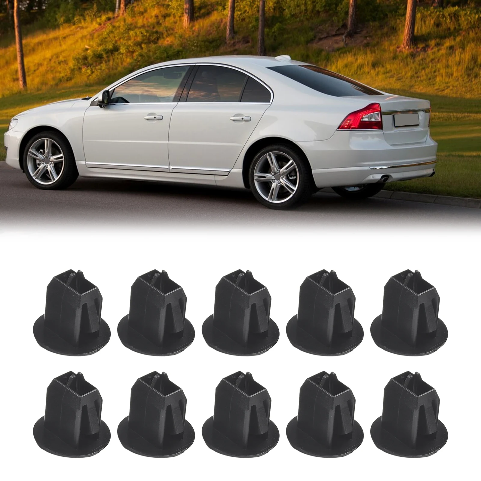 

Brand New Car Car Fasteners Car Accessories Fastener For Volvo S40/S60/S80 Plastic Trim Clips 2x2cm/0.7x0.7inch