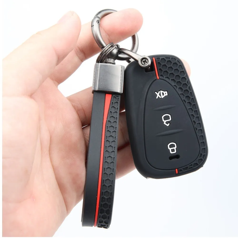 Silicone Car Key Fob Cover For SYM Husky 150 Tuscany Jet X 125 Jet X 150 X125 For GPX Drone 150X with ring wrist strap